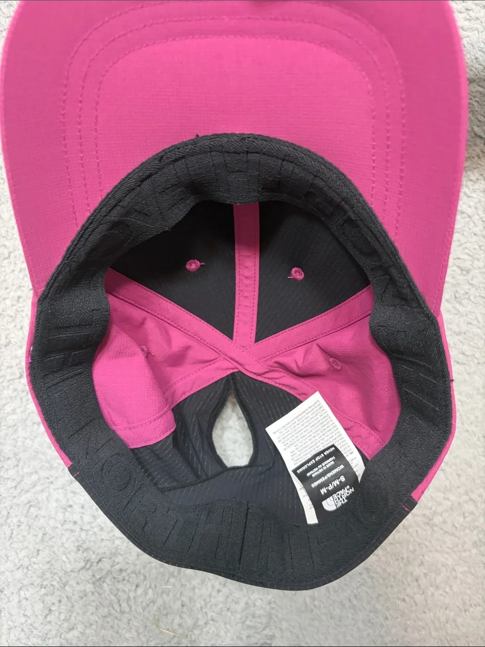 The North Face Pink Logo Baseball Cap, size S-M women’s